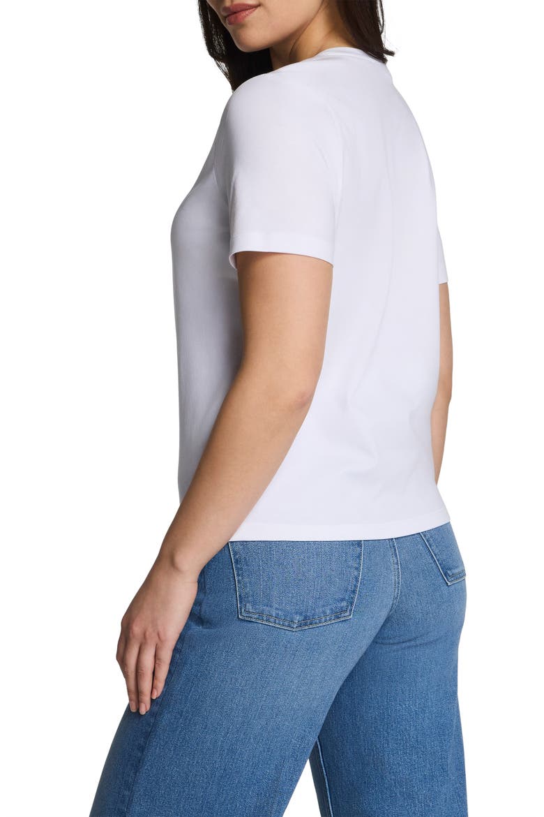 Crewneck Cotton T-Shirt, Alternate, color, CLASSIC WHITE