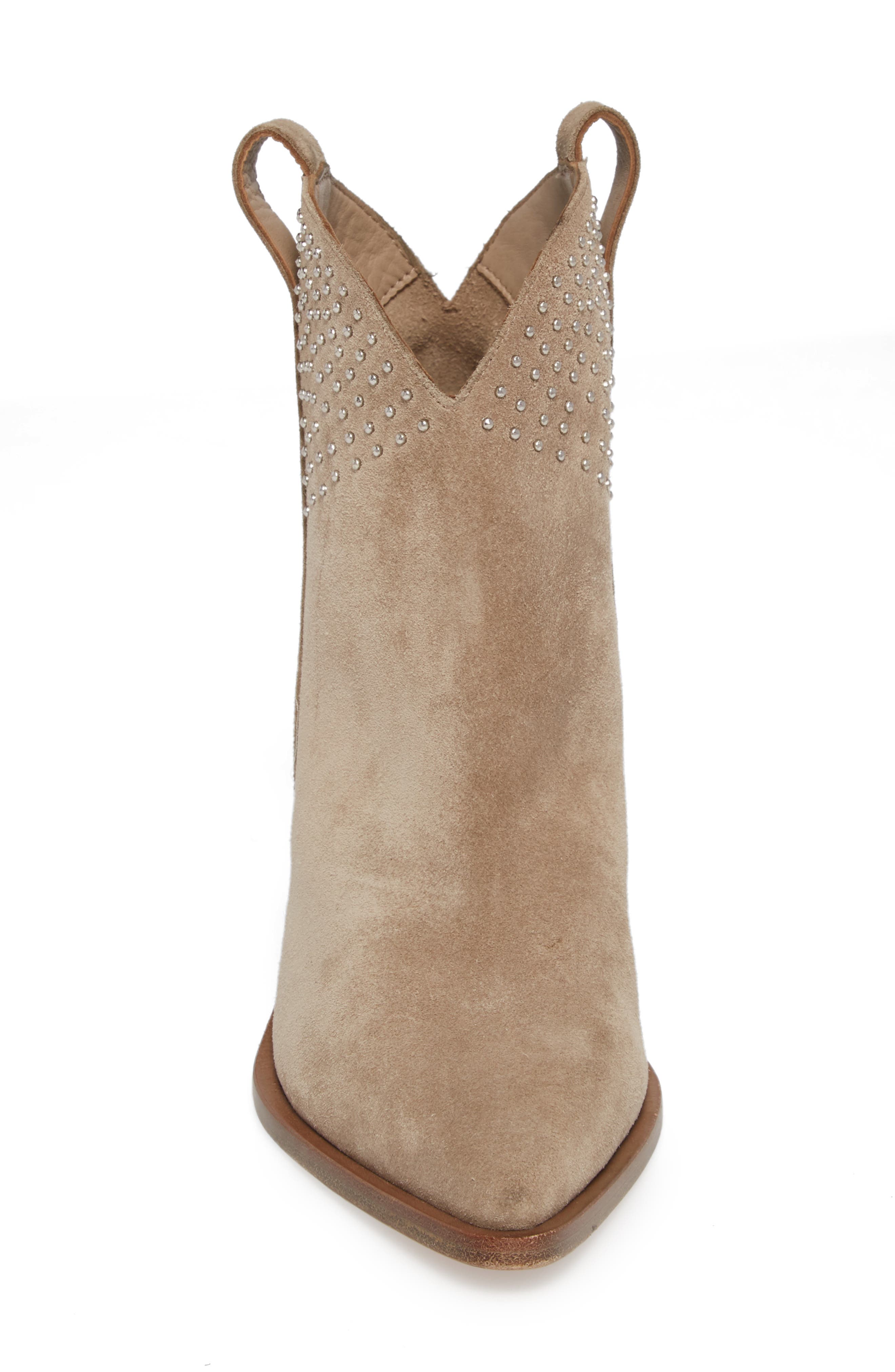 Kalie Stud Bootie, Alternate, color, CLOUD SUEDE