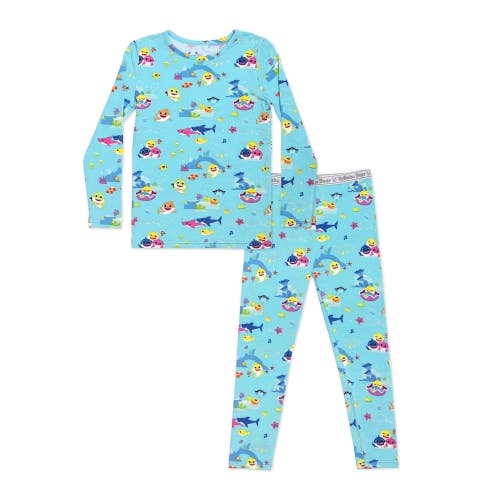 Bellabu Bear Kids' Baby Shark Set Of 2 Piece Pajamas In Baby Shark
