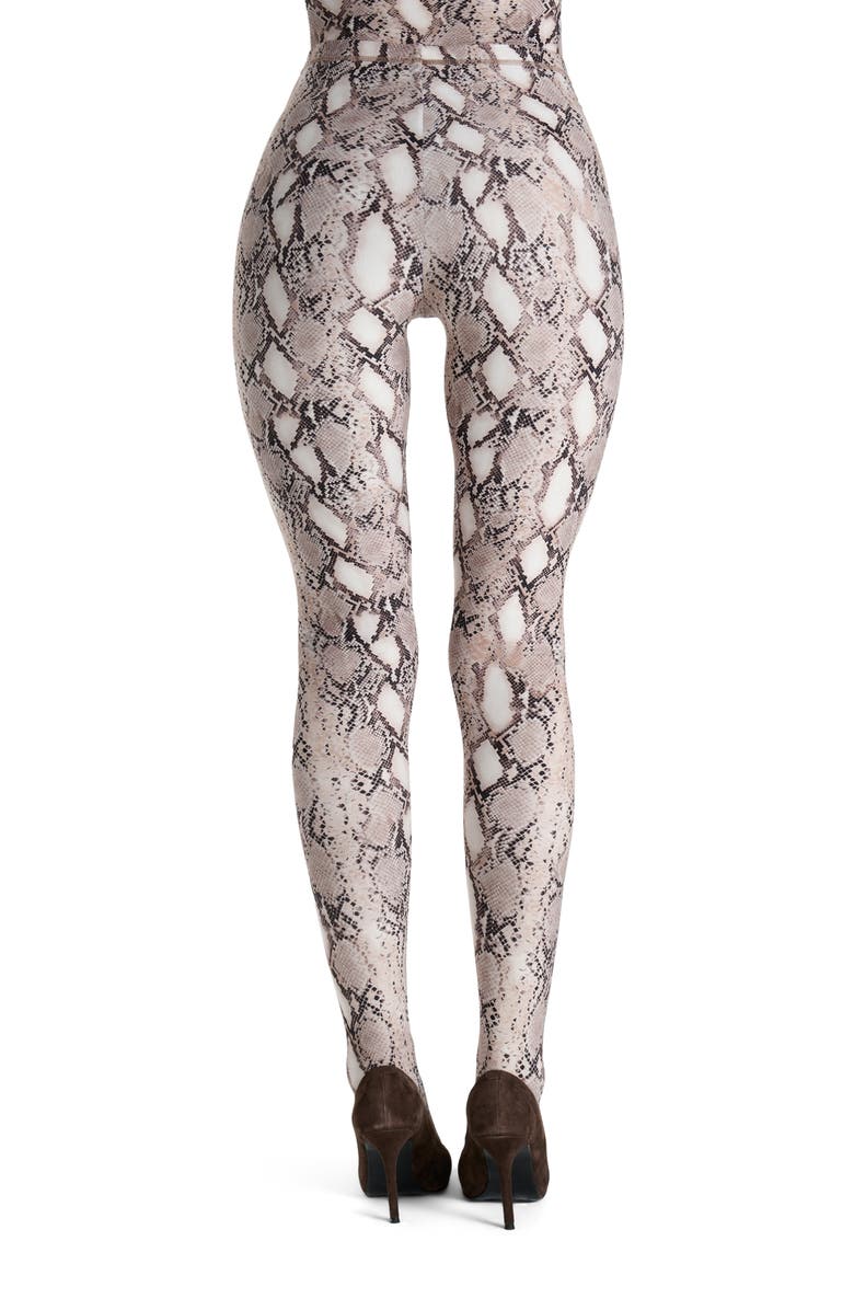 Naked Wardrobe Print Toe Leggings, Alternate, color, Snakeskin