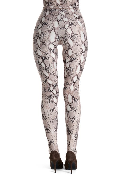 Naked Wardrobe Print Toe Leggings In Neutral
