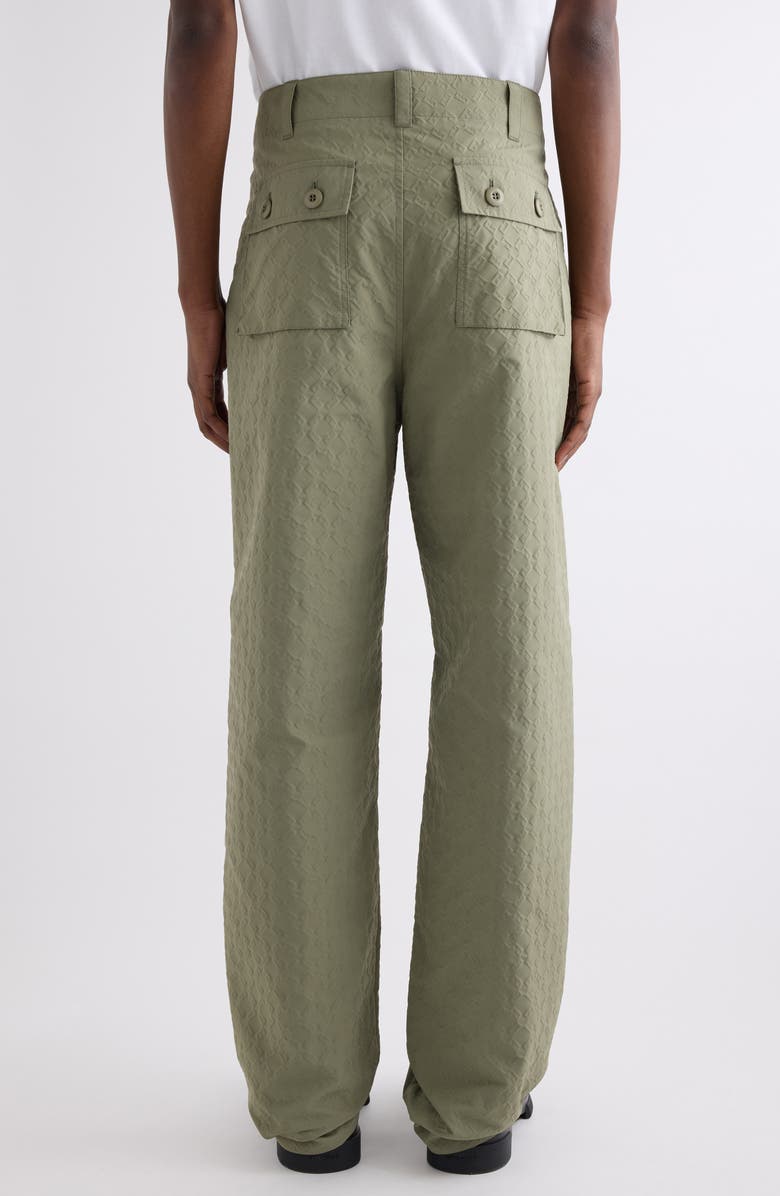 Givenchy Monogram 72 Embossed Trousers, Alternate, color, Almond Green