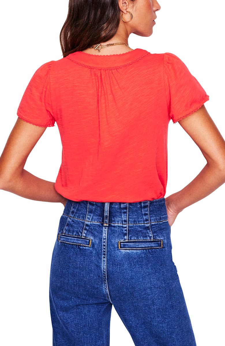 Boden Lace Trim Top, Alternate, color, 