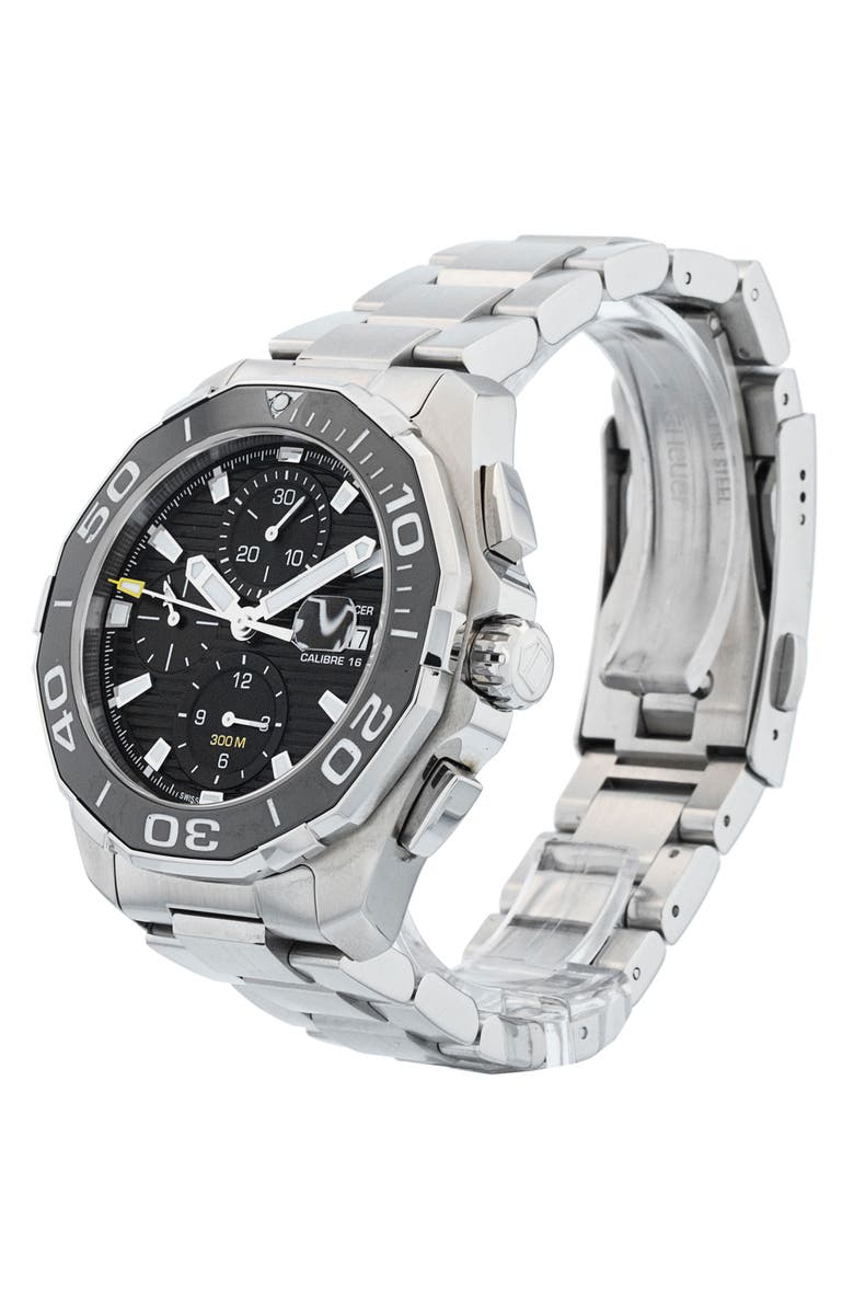 Watchfinder & Co. Tag Heuer Preowned Aquaracer Chronograph Bracelet Watch, 43mm, Alternate, color, 