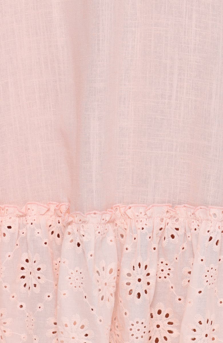 Petal & Pup Jenner Eyelet Sleeveless Maxi Dress, Alternate, color, Petal Pink