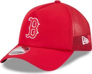 New Era Men's New Era Red Boston Red Sox 2026 Batting Practice Apex 9FORTY Adjustable Trucker Hat