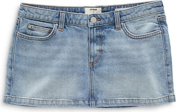 Women's Micro Low Denim Skirt