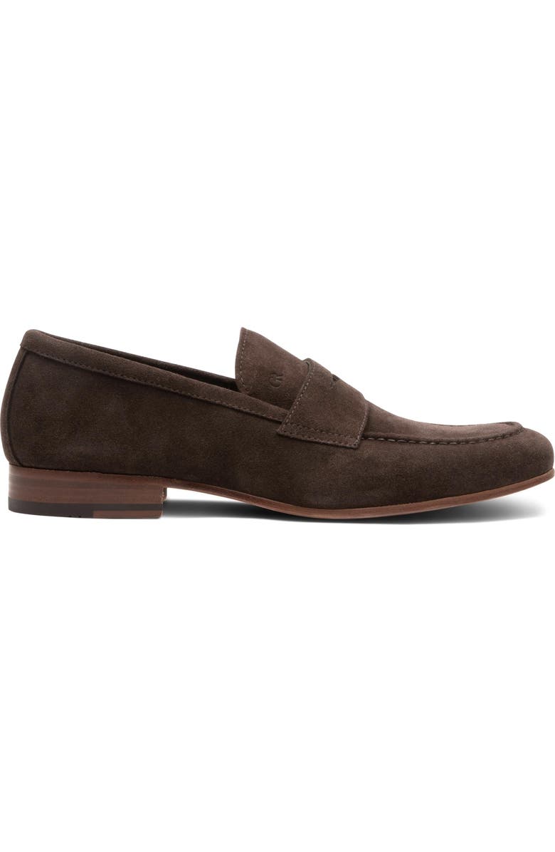 Gordon Rush Cartwright Penny Loafer, Alternate, color, Chocolate Suede