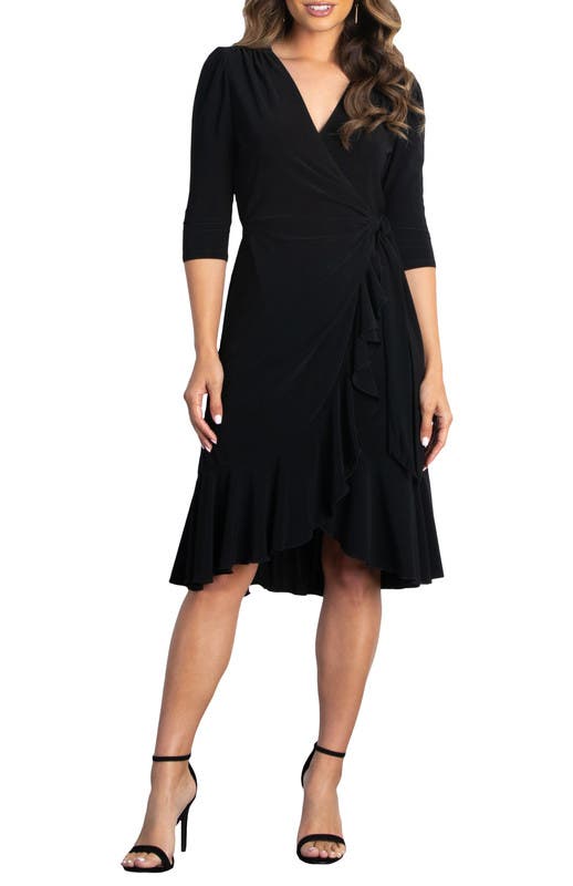 Whimsy Midi Wrap Dress