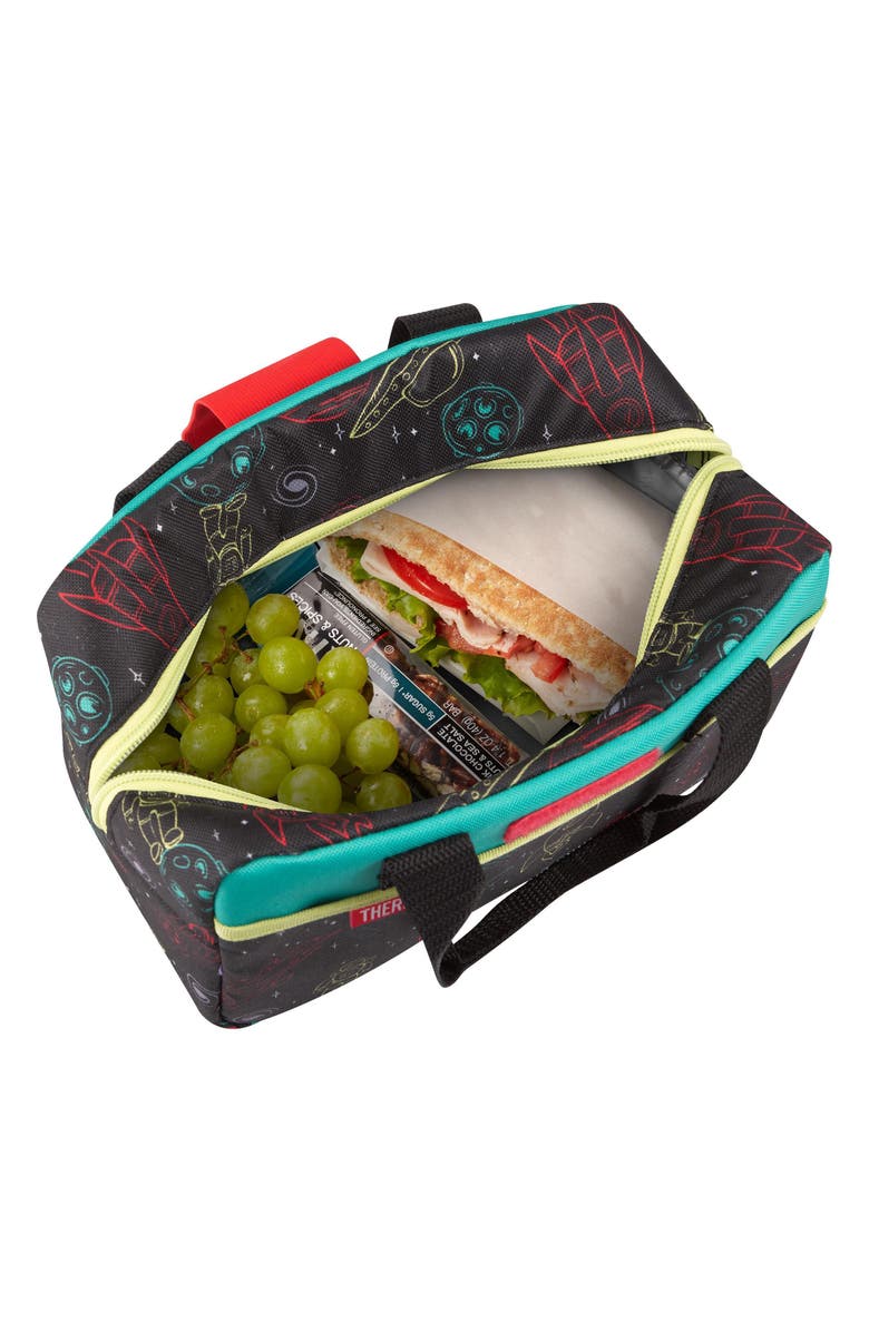 THERMOS Insulated Lunch Duffle, Alternate, color, Multi Black