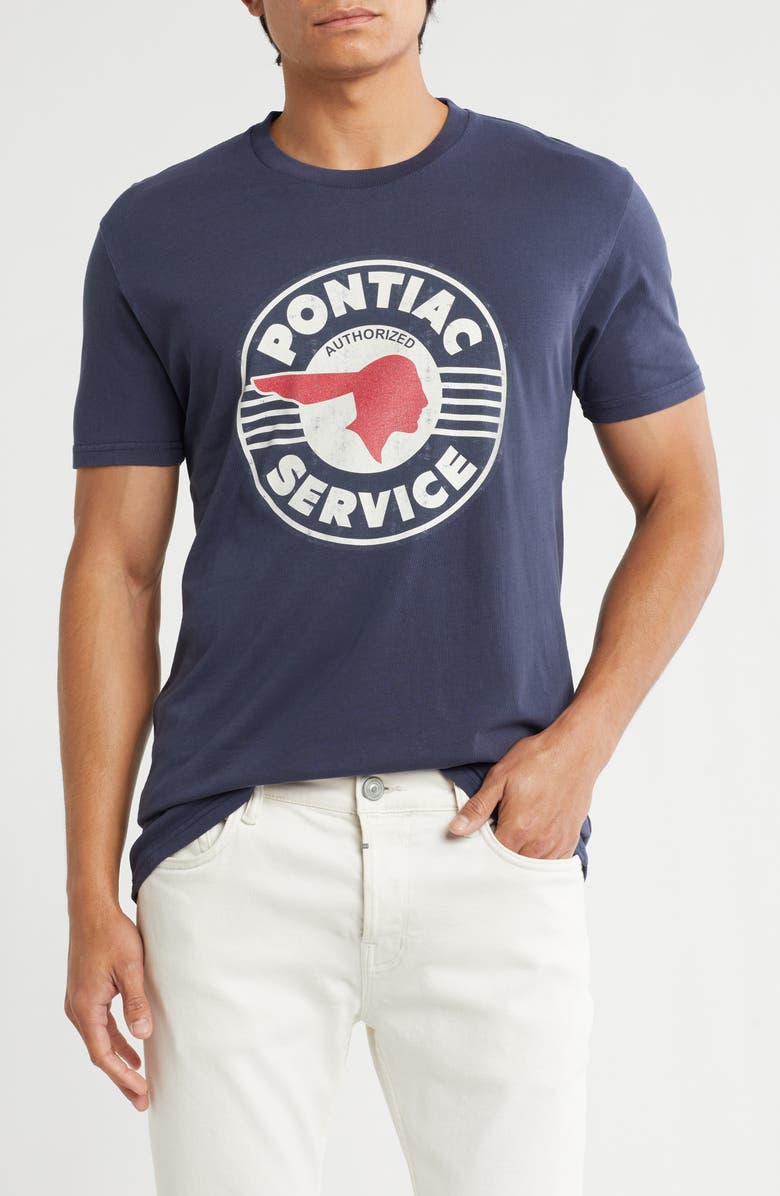 American Needle Pontiac Graphic T-Shirt, Main, color, Navy