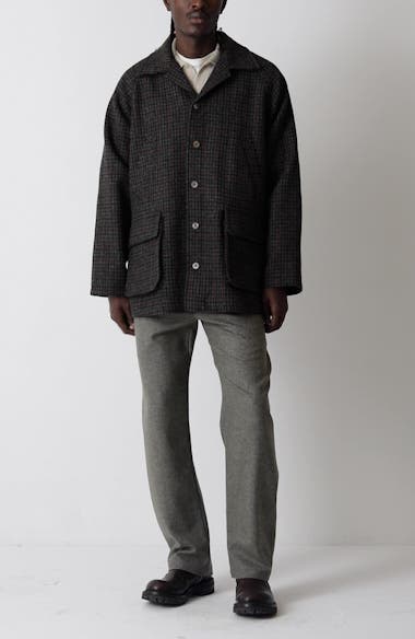 DIANTE★CLASSIC TWEED BLOUSON De Bonne Facture Forest Houndstooth Wool Tweed Jacket | Nordstrom
