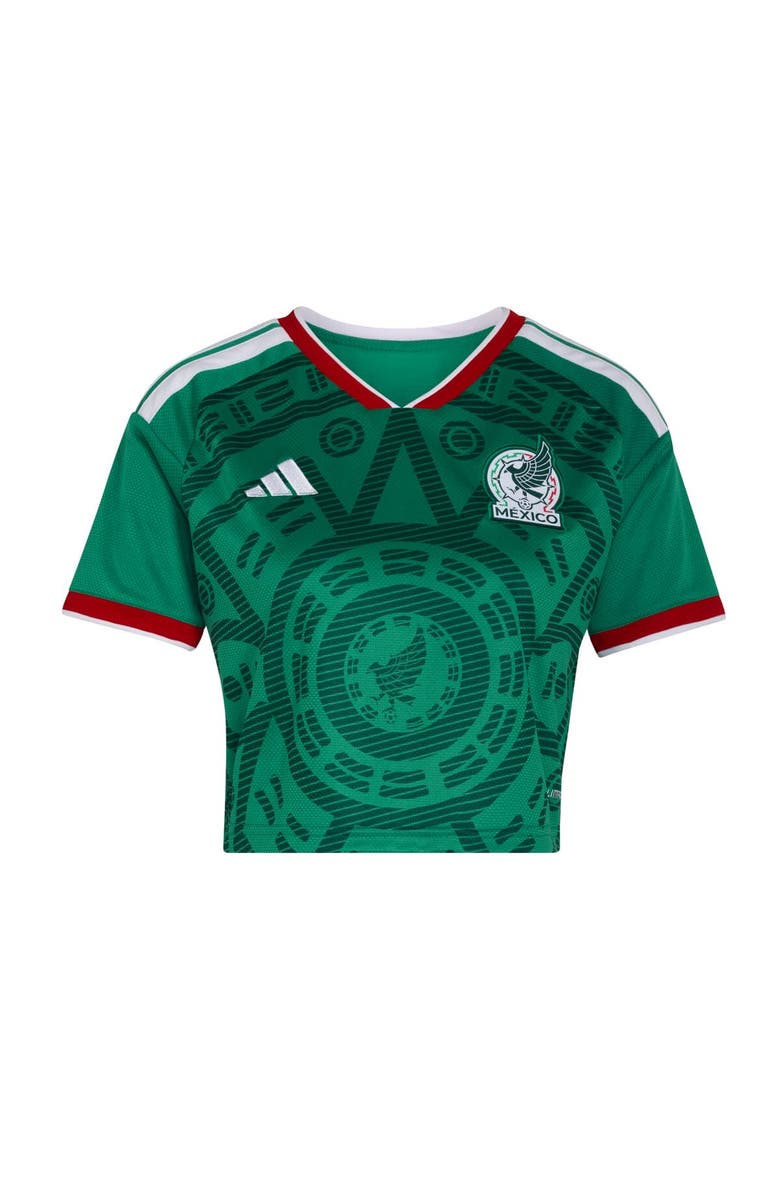 adidas Women's adidas  Green Mexico National Team FIFA x World Cup 2026 Home Cropped Replica Jersey, Alternate, color, Green