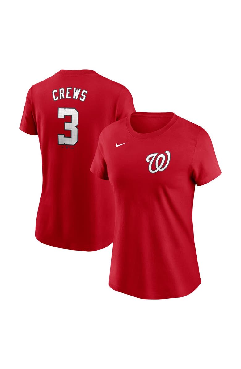 Nike Women's Nike Dylan Crews Red Washington Nationals Fuse Name & Number T-Shirt, Main, color, Red