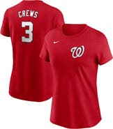 Nike Women's Nike Dylan Crews Red Washington Nationals Fuse Name & Number T-Shirt