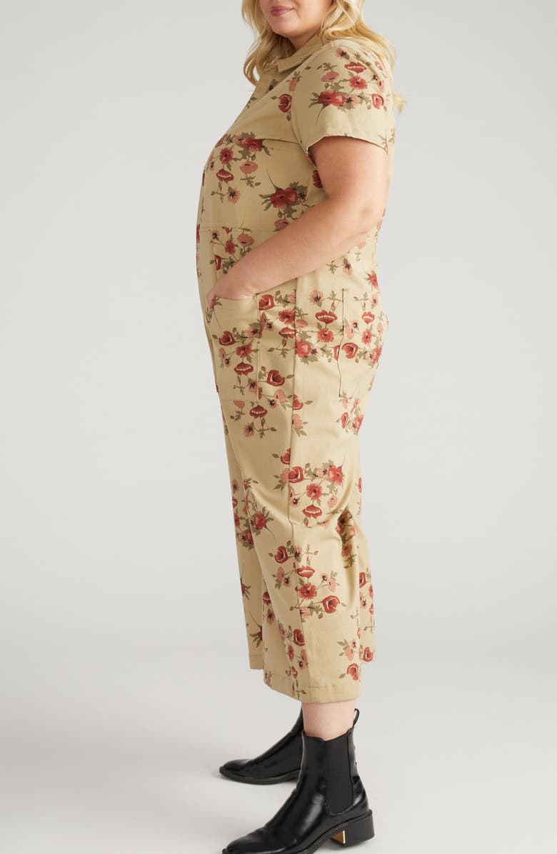 Universal Standard Kate Twill Jumpsuit, Alternate, color, Wild Flower Bouquet Print