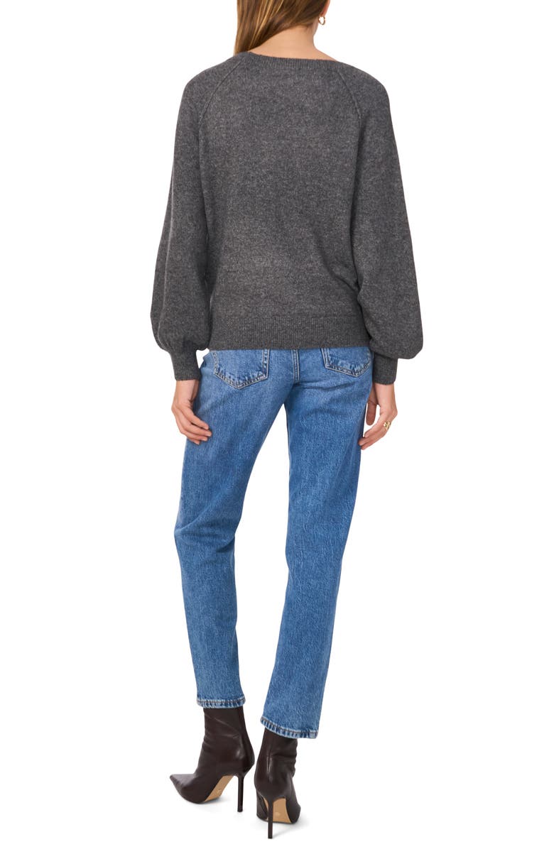 Vince Camuto Raglan Sleeve Sweater, Alternate, color, Medium Heather Grey