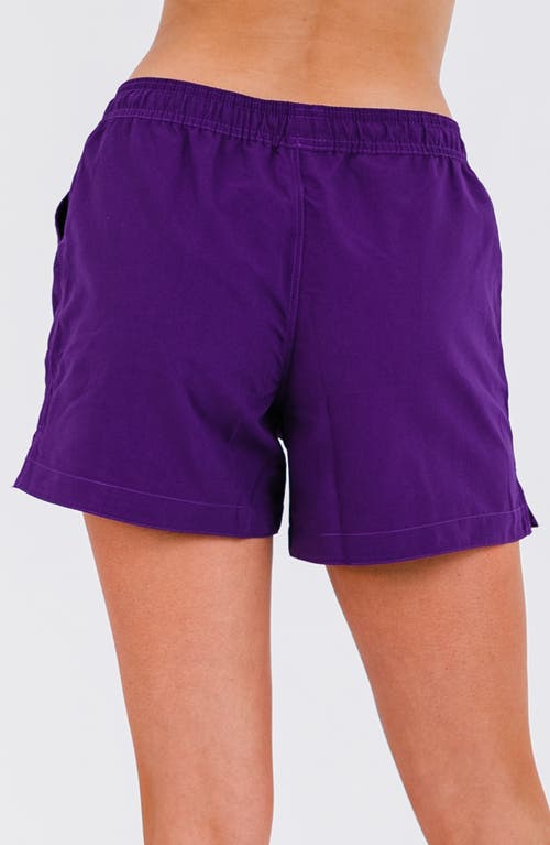 Calypsa 4" Board Shorts In Purple