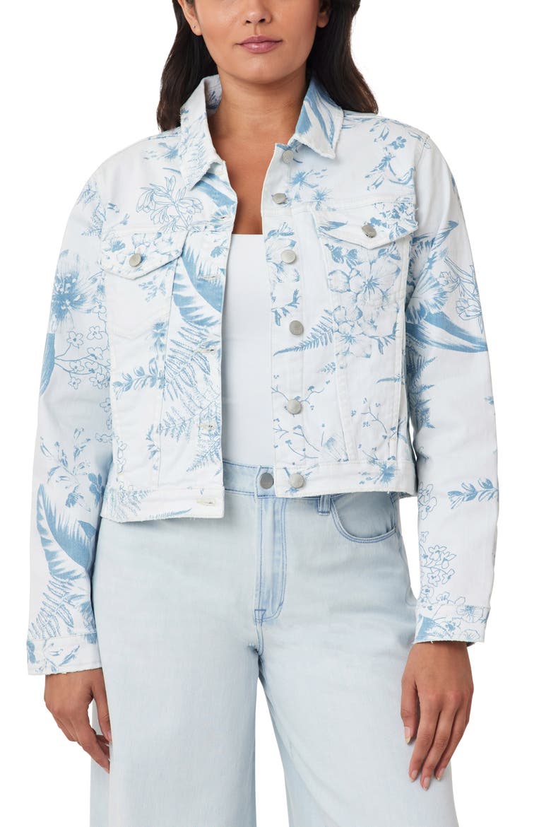 Forever Denim Jacket, Main, color, TROPICAL TOILLE