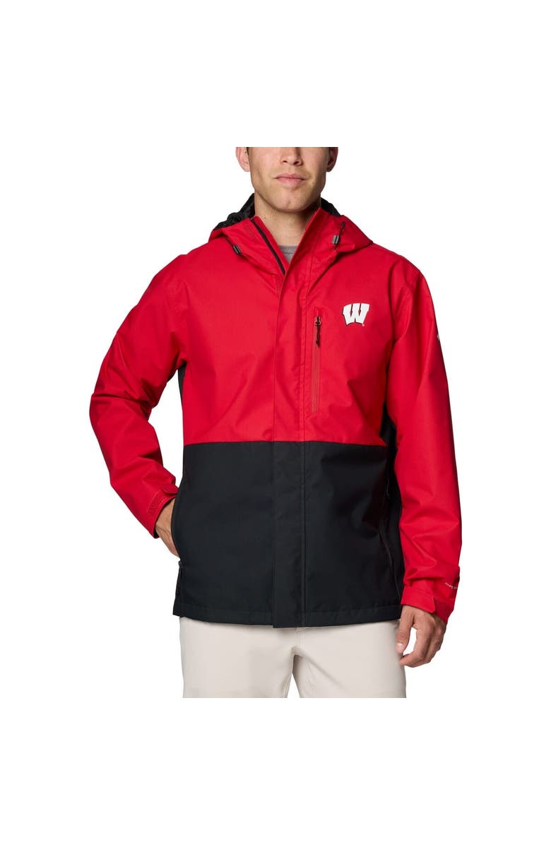 Columbia Men's Columbia Red Wisconsin Badgers Field Bound Omni-Tech<sup>™</sup> Full-Zip Jacket, Main, color, Red