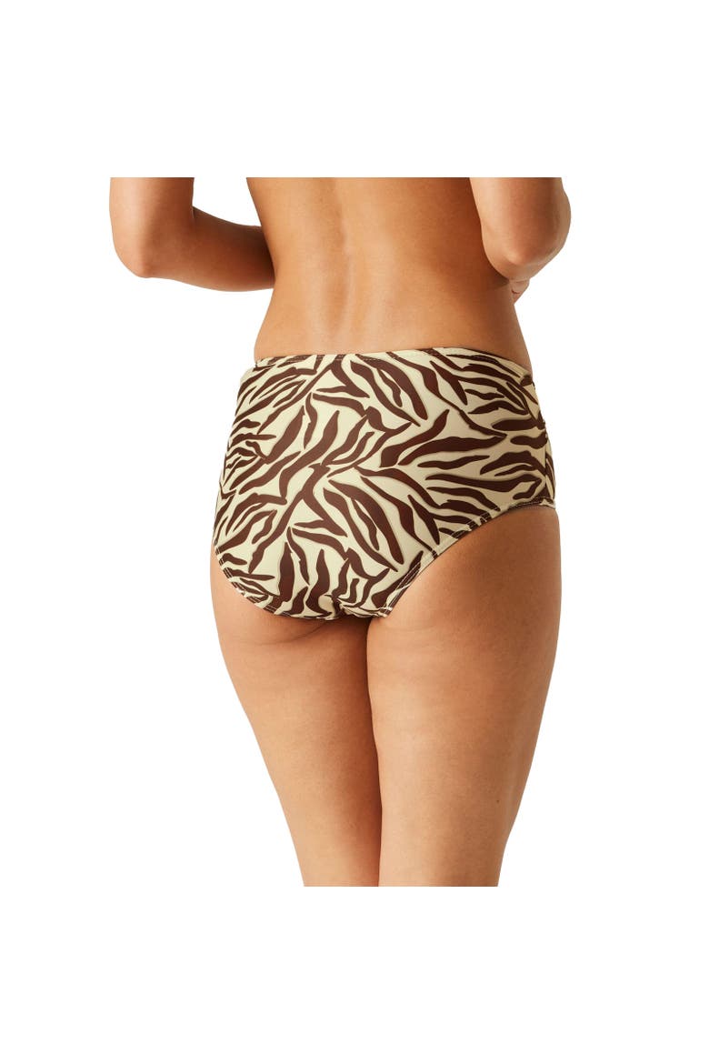 Paloma Zebra Print Swim Briefs, Alternate, color, Light Brown and Dark Brown