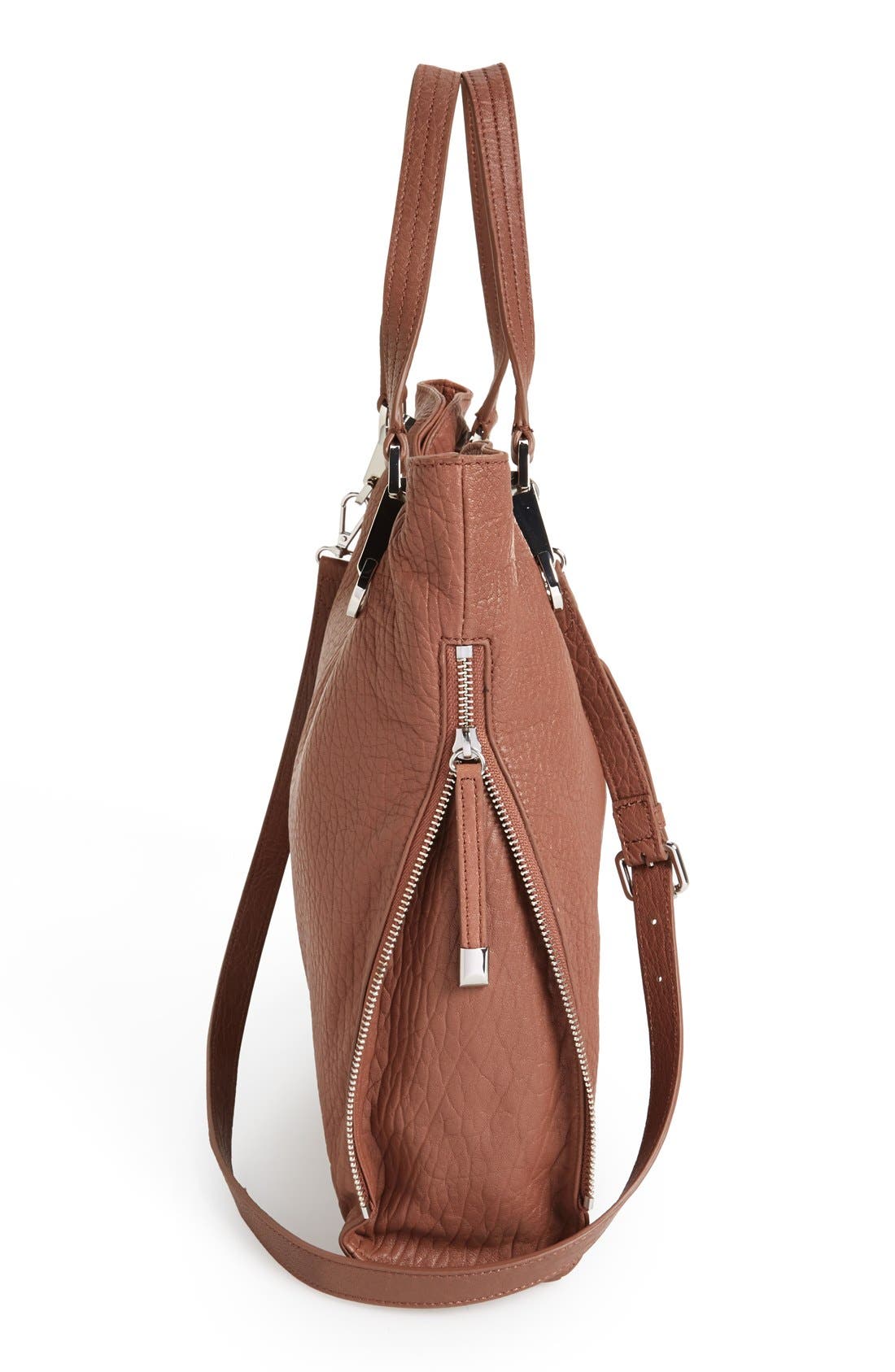 'Riley' Leather Tote, Alternate, color, COCOA