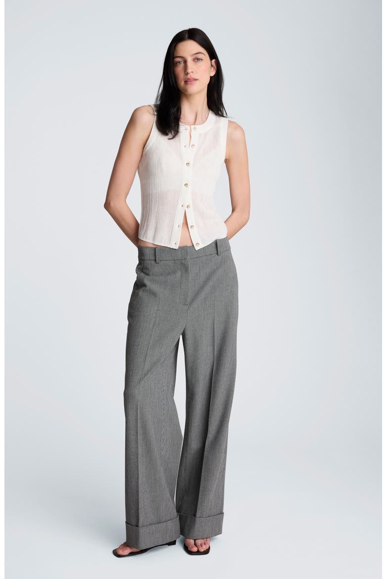 Rib Knit Vest, Alternate, color, PURE WHITE