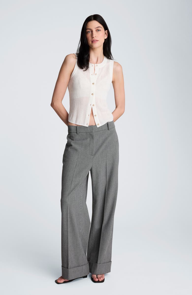 Kenneth Cole Rib Knit Vest, Alternate, color, Pure White