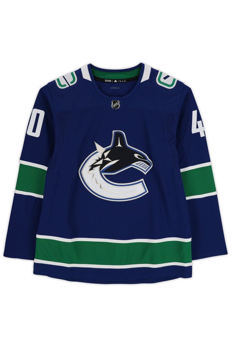 Elias Pettersson Vancouver Canucks Autographed Blue Adidas Authentic Jersey, Alternate, color, Blue