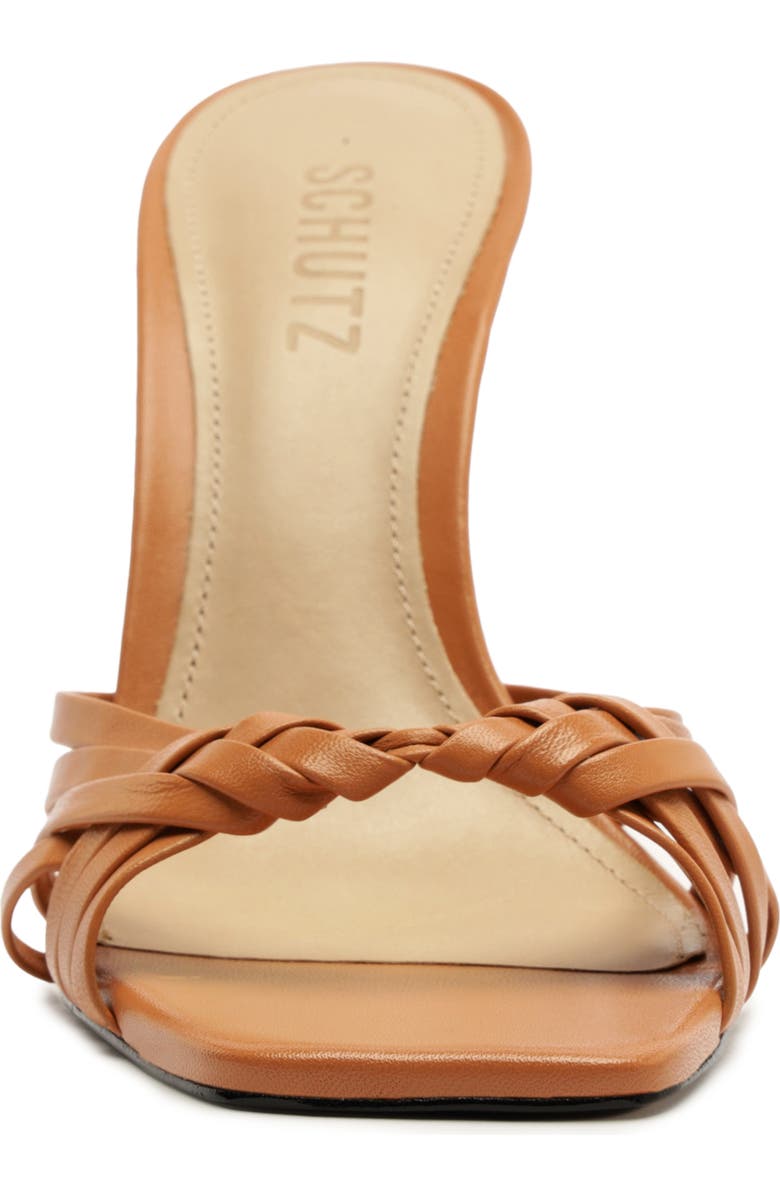 Schutz Tara Leather Mule, Alternate, color, Earth Clay