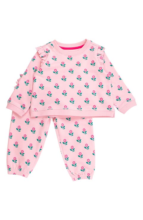 Zinnia Meadows Cotton Sweatshirt & Sweatpants Set (Baby)