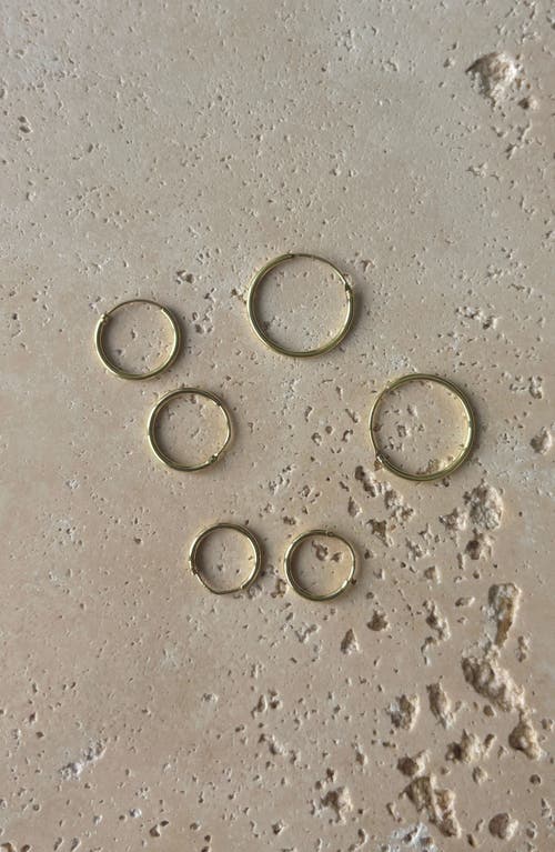 Adornia Fine Set Of 3 Assorted Hoop Earrings