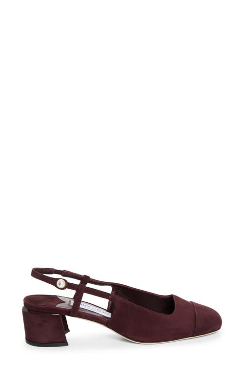 Jimmy Choo Elisa Slingback Pump In Burgundy