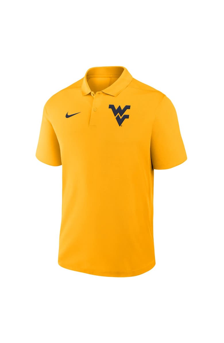 Nike Men's Nike Gold West Virginia Mountaineers Primetime Victory Primary Logo Performance Polo, Alternate, color, Gold