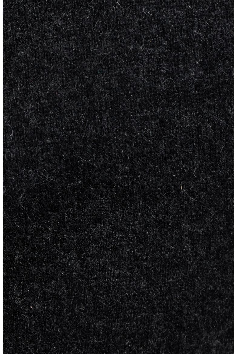 Tove Wool & Cashmere Short Sleeve Polo Sweater, Alternate, color, CHARCOAL