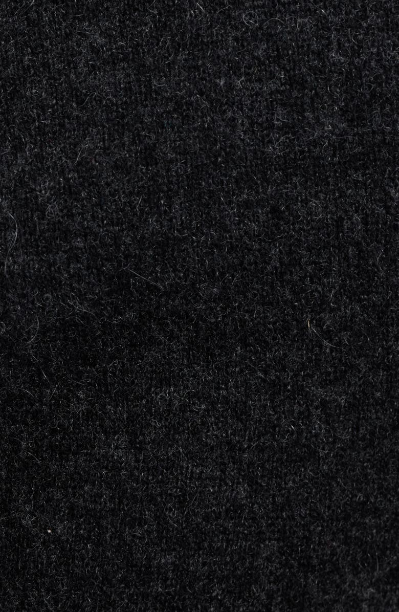 ARTLESS FOREVER Tove Wool & Cashmere Short Sleeve Polo Sweater, Alternate, color, Charcoal