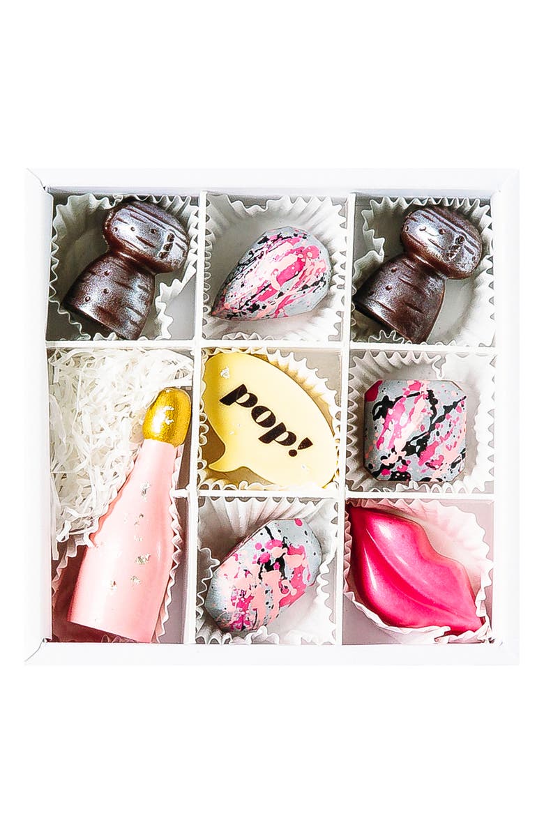 Maggie Louise Confections Pop Champagne 8-Piece Chocolates, Main, color, 