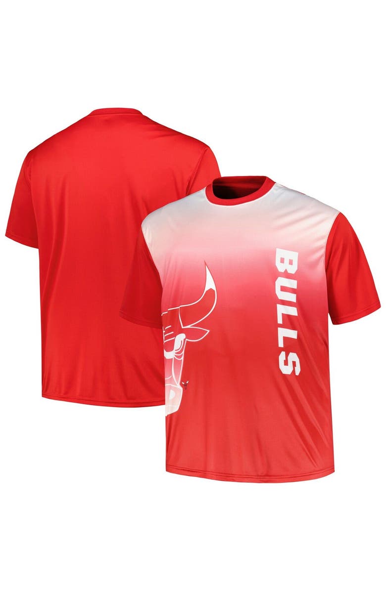 FANATICS Men's Red Chicago Bulls Big & Tall Sublimated T-Shirt, Main, color, Red