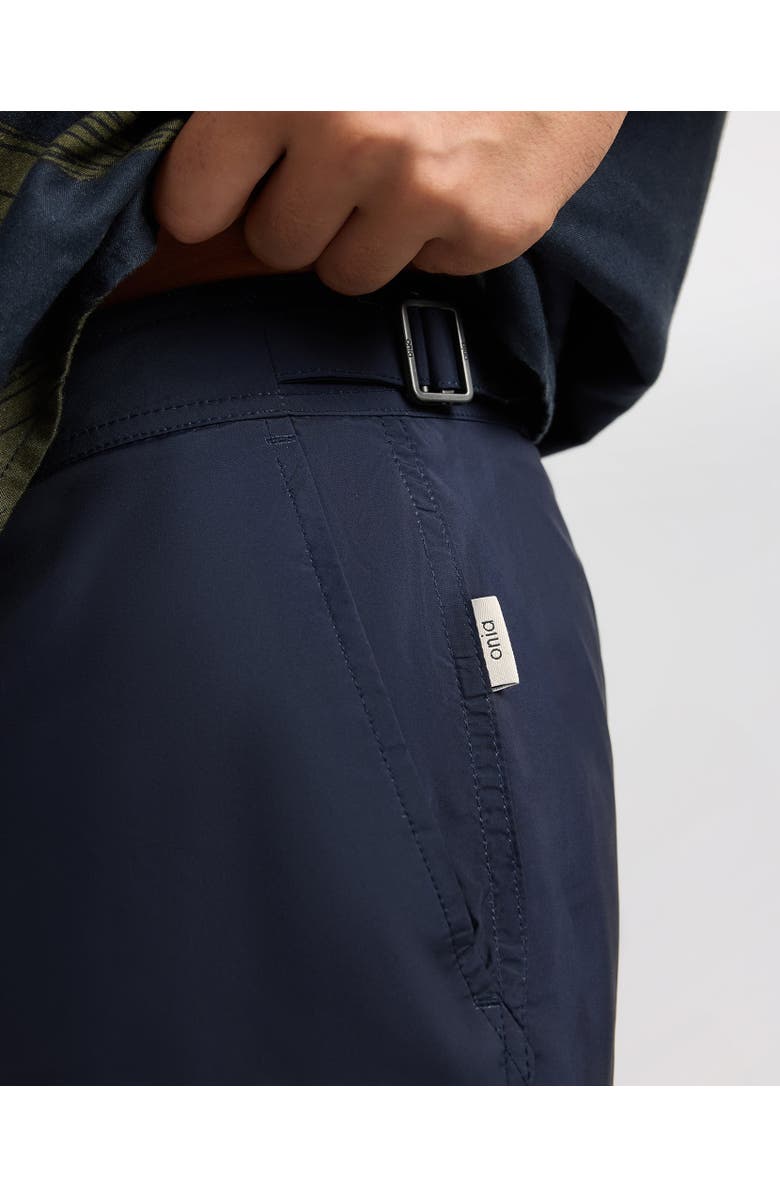 Onia Calder Buckle 5" Swim Trunk, Alternate, color, Deep Navy Multi