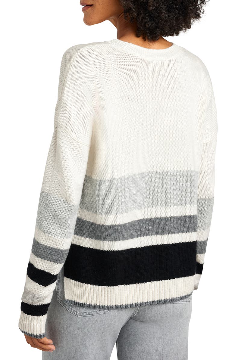 Splendid Maura Stripe Crewneck Sweater, Alternate, color, 