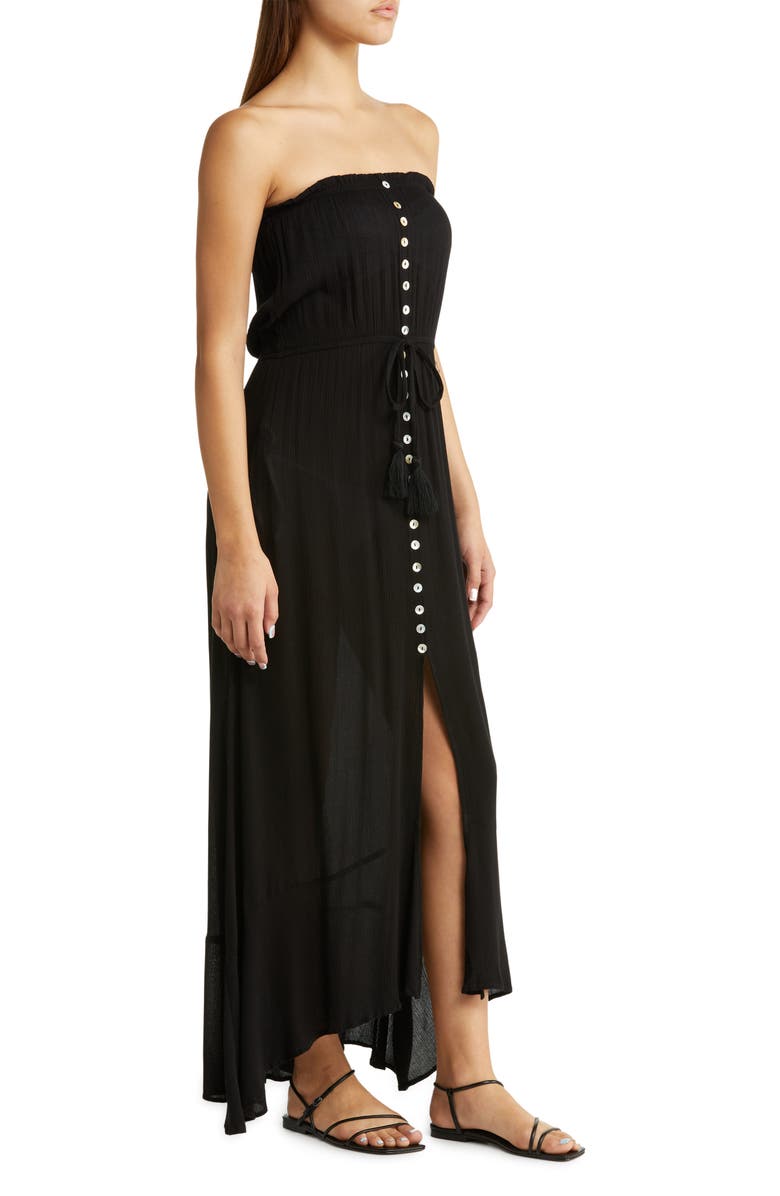 Elan Strapless Maxi Cover-Up Dress, Alternate, color, 