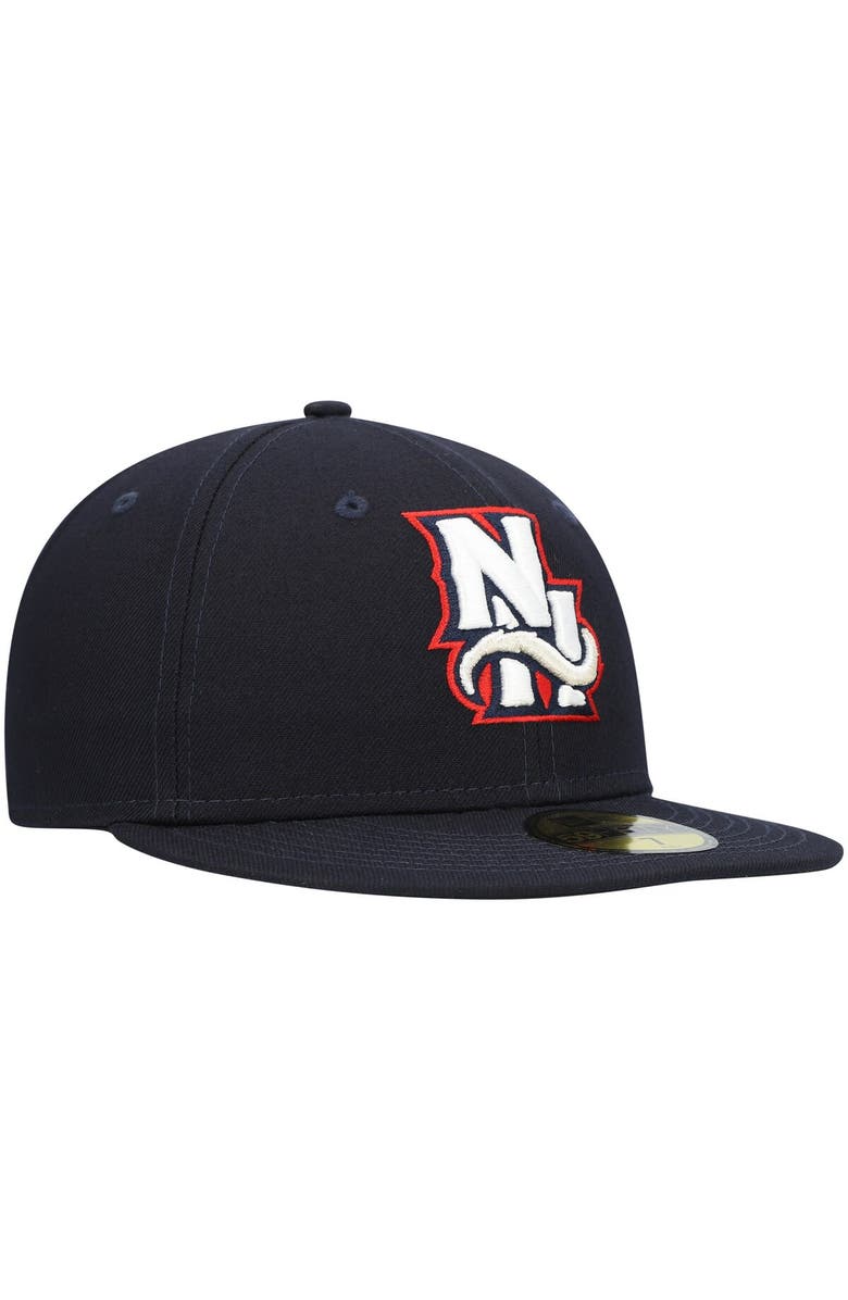 New Era Men's New Era Navy New Hampshire Fisher Cats Authentic Collection Team Alternate 59FIFTY Fitted Hat, Alternate, color, Navy