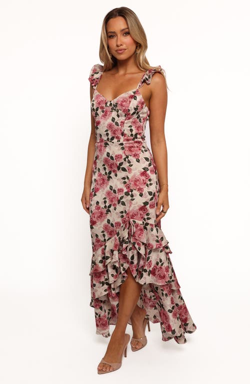 Petal And Pup Petal & Pup Zanie Floral Chiffon Maxi Dress In Multi