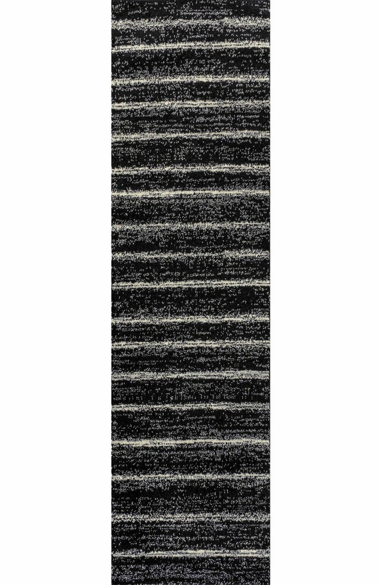 JONATHAN Y Williamsburg Minimalist Stripe Area Rug, Alternate, color, Black/Cream