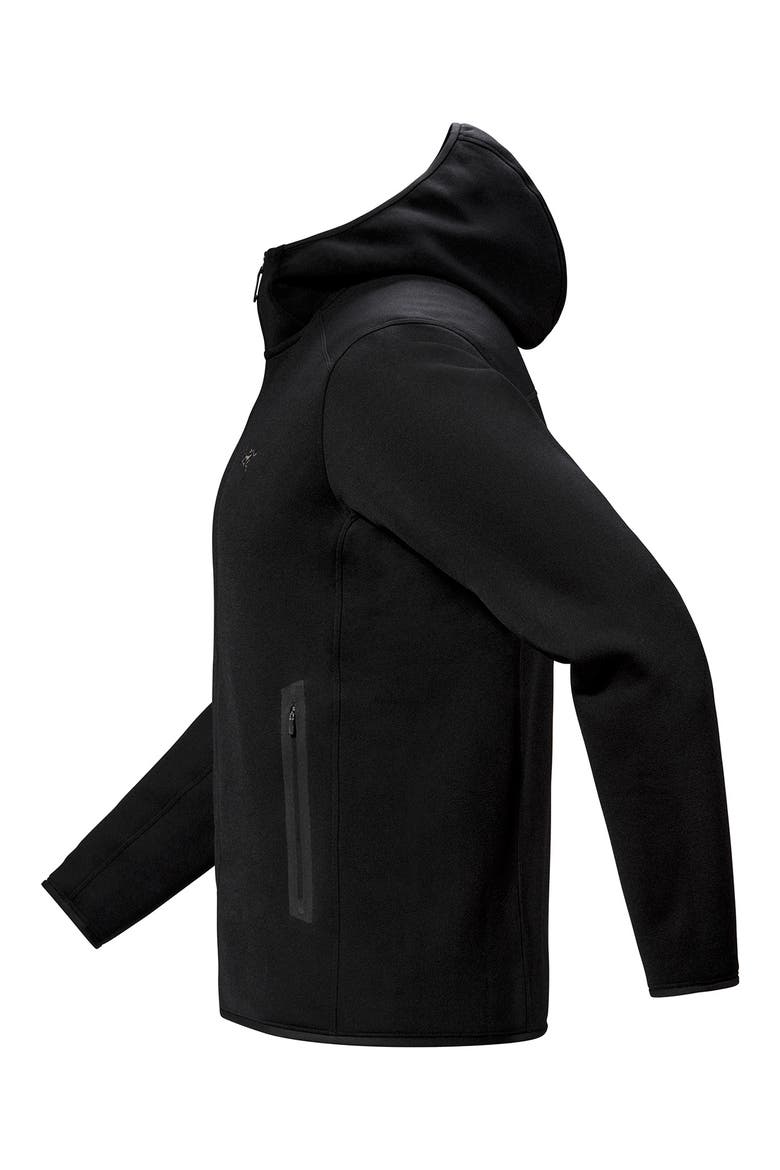 Kyanite Hoodie Jacket, Alternate, color, BLACK