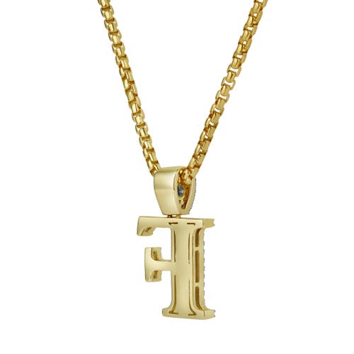 Luvmyjewelry F Initial Diamond Pendant 10k Yellow Gold In 10k Yellow Gold