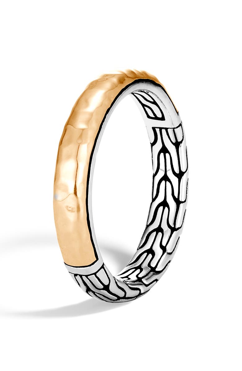 John Hardy Classic Chain Hammered Detail Ring, Main, color,