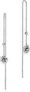 John Hardy B&F x JH Wildflower Drop Chain Earrings, Sterling Silver, Lab Grown Diamond