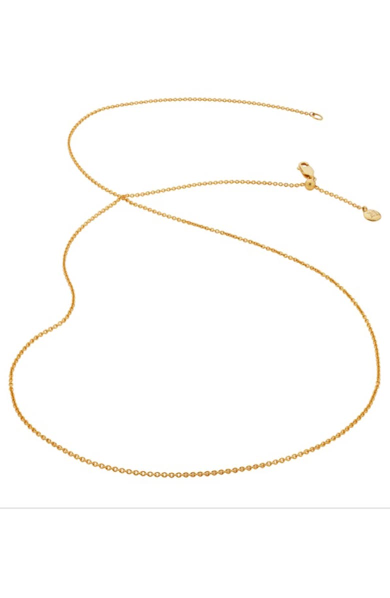 Monica Vinader Fine Chain Link Necklace, Alternate, color, Gold