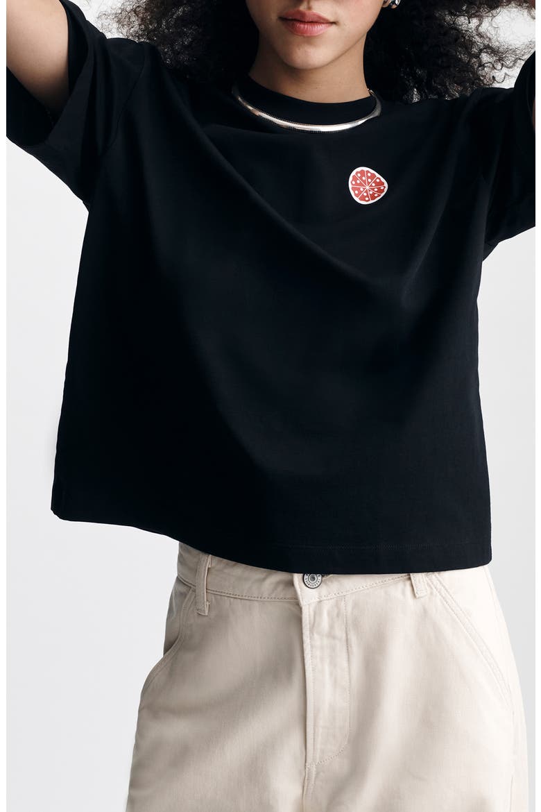 Cotton Graphic T-Shirt, Main, color, BLACK
